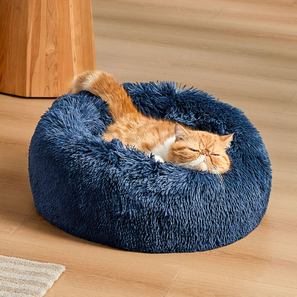 Calming Donut Bed for Dogs and Cats