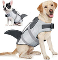 AOFITEE Dog Life Jacket, Vest for Swimming, High Flotation Swim with Rescue Handle and Reflective Stripe, Lifesaver Swimsuit for Boating Summer Pool