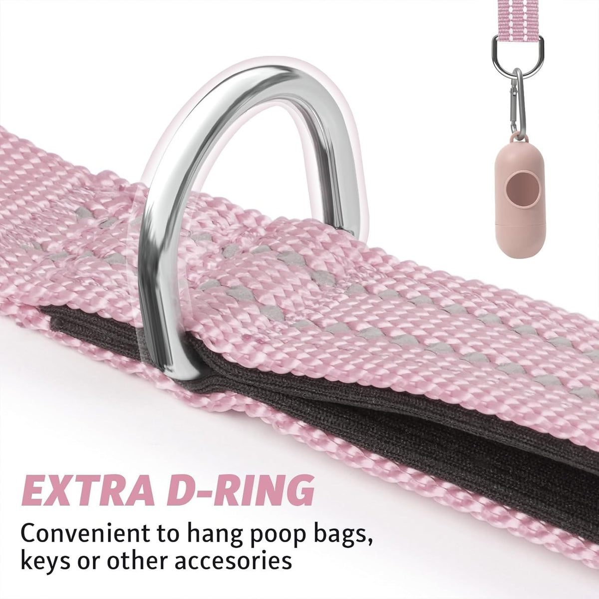 Long Dog Leash XiaZ Training Leashes 10/15/20/30/50/100ft Long Lead for Dogs 30ft Training Leash for Outside Pink 30 Foot Nylon Padded Handle Reflective Hiking Yard