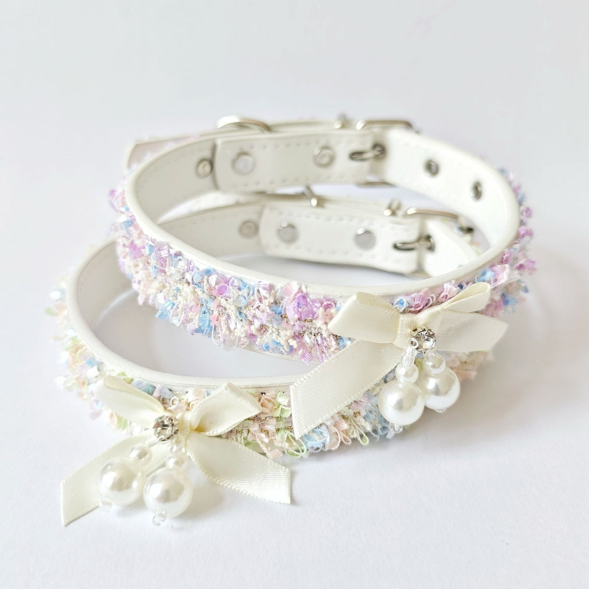 Bowknot & Pearl Dog Cat Collar/Leash