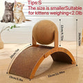Cat Scratching Ball & Post 2-in-1 with Hanging Ball Toy – Extra Tall Sisal Cat Scratcher for Claw Sharpening